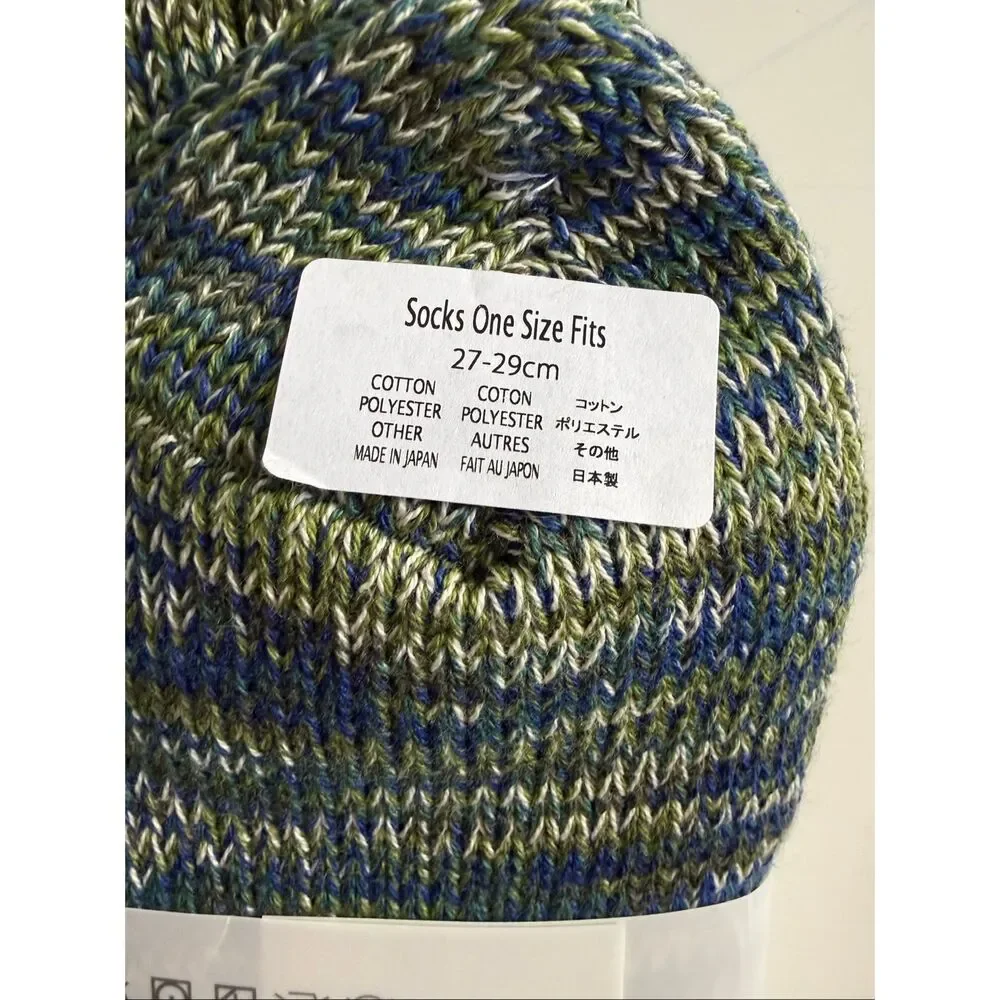 Anonymous ISM Socks Crew Made in Japan Cashmere Blend One Size Fits Most